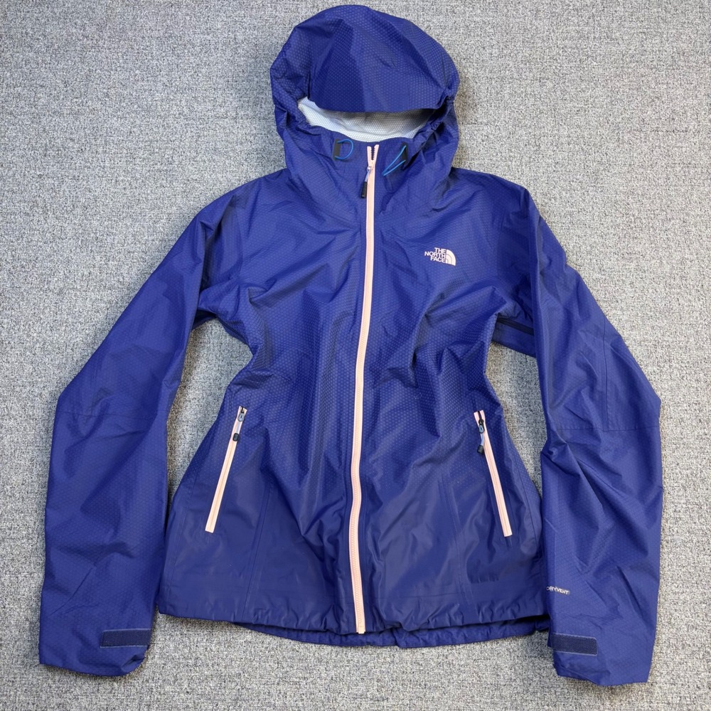 The North Face Jacket Womens L DryVent Purple Full Zip Hooded Rain Coat